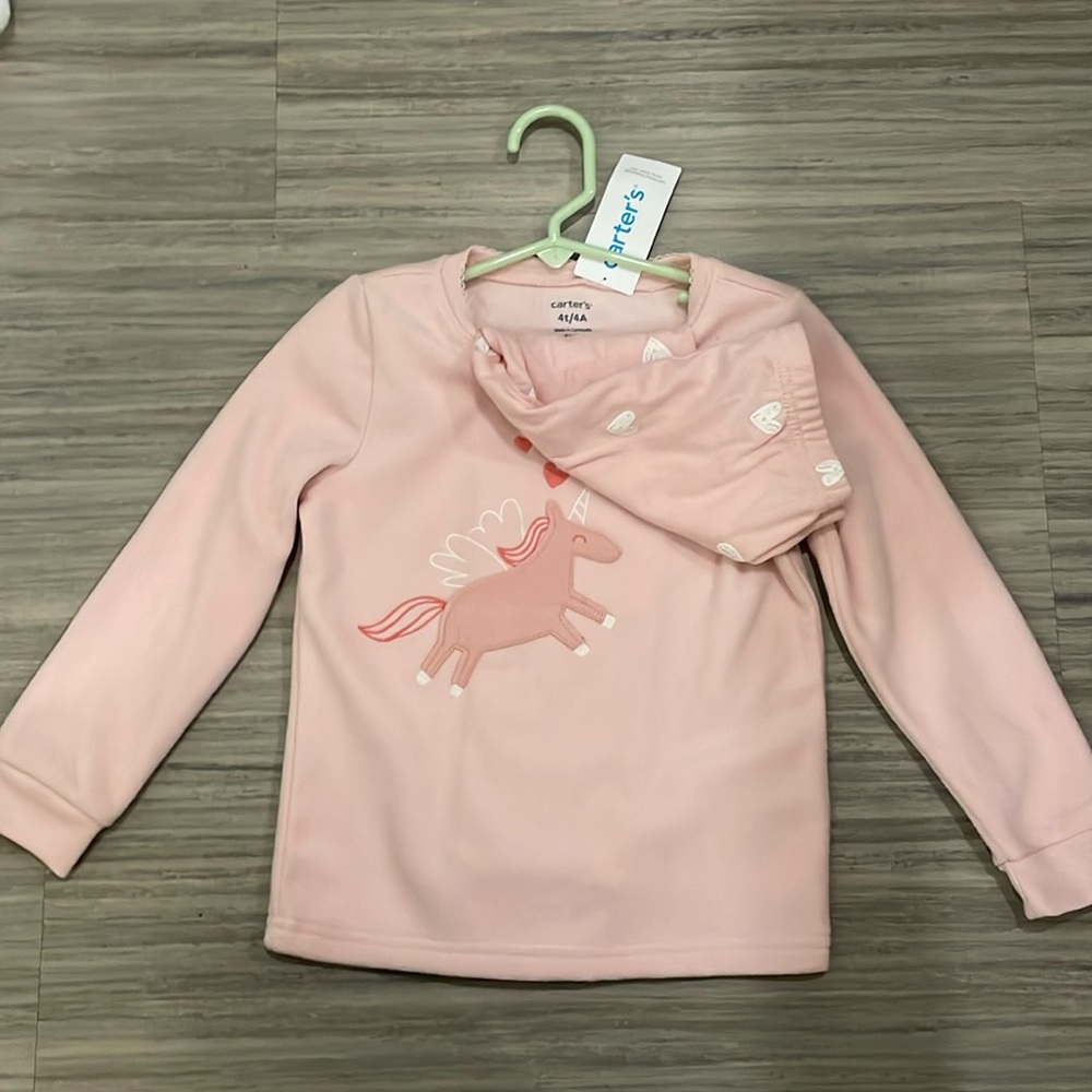 4T pajamas pink